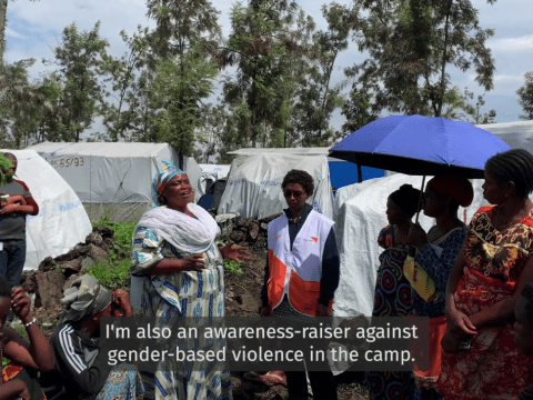 women fighting gender based violence in Congo